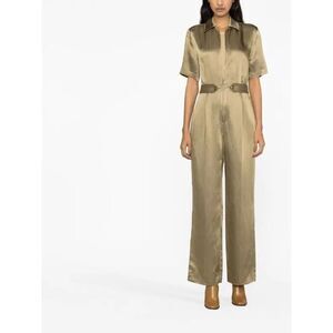 Sandro Shoet Sleeve Wide Leg Jump Suit FR 42 NEW NWT